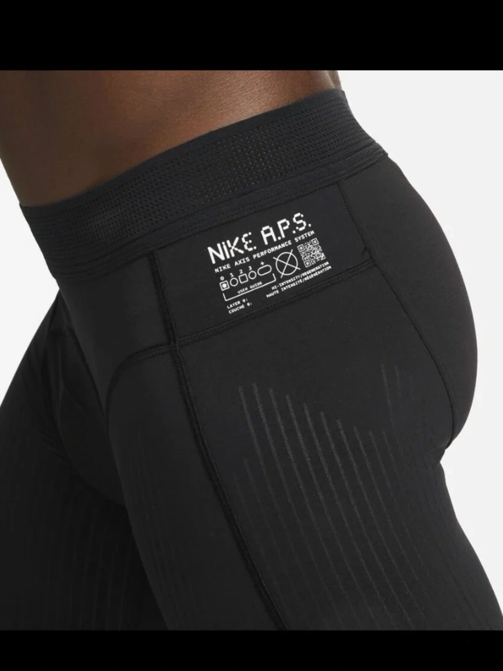 Nike Dri-fit Adv APS Tights Axis Performance DR1890-010 Black Men's Large NEW